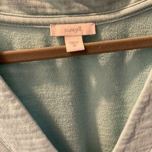 J. Jill Pure Light Blue V-Neck Sweater